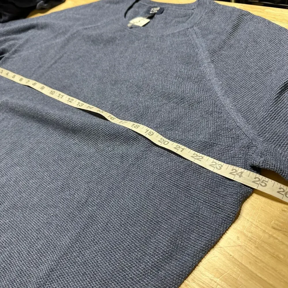 J. Crew Men's Crewneck Sweater Navy Blue Men's Size XL New With Tags